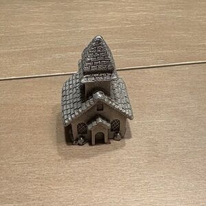 Spoontiques Vintage Miniature Pewter "Little Old Church" 1987 Collector Thimble